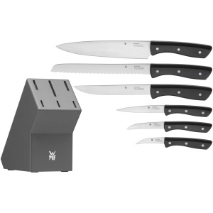 Set de cutite WMF 7 piese cu suport din lemn, cutite din otel inoxidabil - Img 2