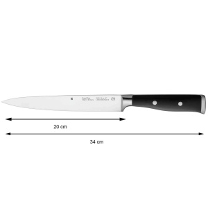 Set de cutite WMF Grand Class 5 bucati, fabricat in Germania, 5 cutite forjate, cutit de bucatarie, taietura de performanta, otel special cu lama - Img 7