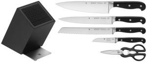 Set de cutite WMF Spitzenklasse Plus 6 piese bloc din lemn otel inoxidabil negru - Img 2