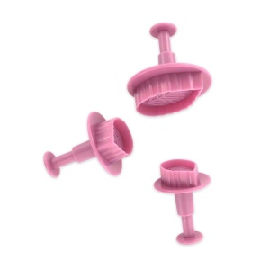 Set de Decupatoare Zenker Frunza 3 piese, Plastic, Culoare Frozen Rose - Img 7