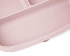 Set de farfurii Ergobaby Deluxe pentru bebelusi, 6 luni, 3-in-1, roz - Img 4