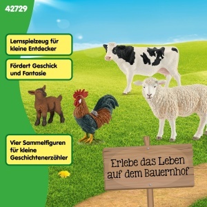 Set de Figurine Ferma Schleich 42729 4 Piese pentru copii de la 3 ani - Img 6