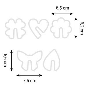 Set de forme pentru biscuiti Tescoma DELICIA, 5 piese, motive naturale - Img 5