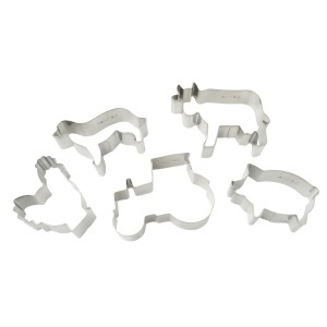 Set de forme pentru biscuiti Zenker Bauernhof 5 piese, inox, spulberat