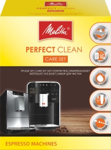 Set de intretinere espressor Melitta Perfect Clean, decalcifiant lichid, 6 luni utilizare
