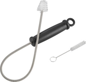 Set de intretinere pentru gratar ROSLE, 3 piese, cu perie din nylon si otel inoxidabil