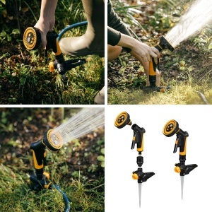 Set de Irigare Fiskars, 2-in-1, cu Sprinkler si Spray, Comfort, 1070830 - Img 2
