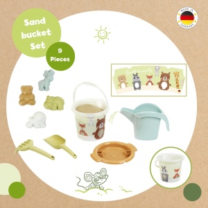 Set de joaca cu nisip Theo Klein 7622 - Eimer, Sieb, Giekanne, 4 forme, 2L - Img 4