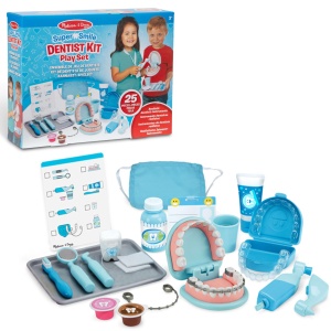 Set de joaca dentist Melissa Doug Super Smile, 26 piese, pentru copii de la 3 ani