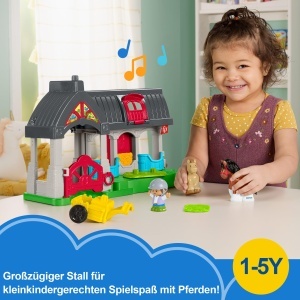 Set de Joaca Ferma cu Cai Fisher-Price Little People, 2 Cai si Accesorii - Img 2