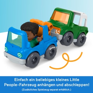 Set de Joaca Fisher-Price Little People cu Vehicul si Figurina, 5 Piese - Img 4