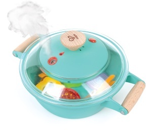 Set de joaca Hape Kleiner Kuechenchef Dampfgarer cu efecte sonore si abur pentru copii 3 - Img 6