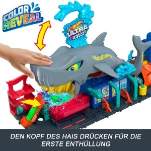 Set de joaca Hot Wheels - Autowaschanlage cu efect de schimbare a culorii, model HTN82 - Img 3