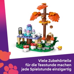 Set de Joaca LEGO Friends Teeparty in Padure - 116 Piese, 2 Figurine, Accesorii - Img 4