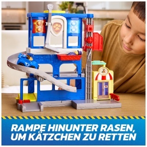 Set de Joaca PAW PATROL Quartier de Salvare cu 3 Figurine si Masina, 30 cm - Img 6