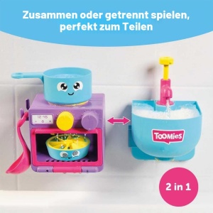 Set de joaca pentru baie Toomies Bubble Bake, 2 in 1, pentru copii de la 18 luni - Img 6