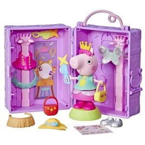 Set de Joaca Peppa Pig cu Figurina si 14 Accesorii de Moda, Interactiv, pentru Copii de la 3 Ani