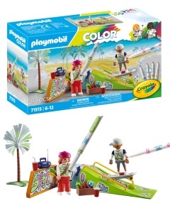 Set de Joaca PLAYMOBIL Color 71515 Skatepark cu 44 de Piese, Stifte Abasabile, 2 Figurine