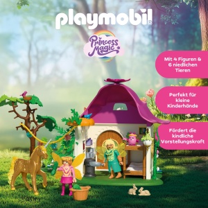 Set de Joaca PLAYMOBIL cu Unicorn Magic, Casuta de Zane si Accesorii, 71838 - Img 3