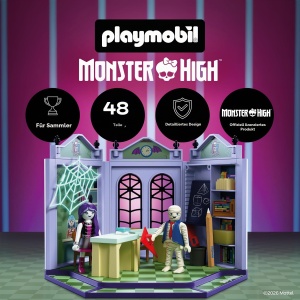 Set de Joaca PLAYMOBIL Monster High - Clasa cu Tabel, 2 Figurine si Detalii Stralucitoare - Img 2