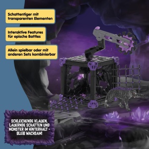 Set de Joaca Schleich BattleCave Schattentiger 42739, 27 Piese, Modular - Img 8