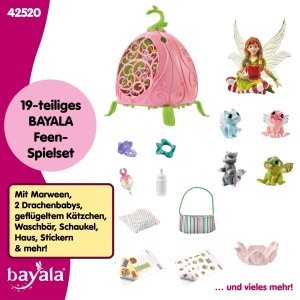 Set de Joaca Schleich BAYALA Marweens Tierkindergarten 19 piese, cu Elfa si Animalute - Img 5