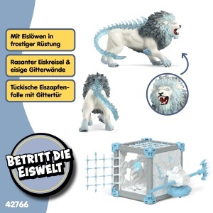 Set de Joaca Schleich Eldrador Battle Cave Eislowe, 31 Piese, Aventuri Feroce - Img 3