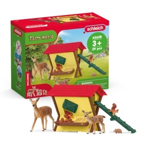 Set de Joaca Schleich Farm World - Futterung der Waldtiere, 39 Piese, pentru Copii de la 3 Ani - Img 1
