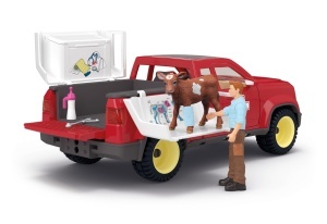 Set de Joaca Schleich - Ferma cu Veterinar, 29 Piese, Include Masina si Calf - Img 7
