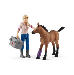 Set de joaca Schleich Ferma Vizita la veterinar cu 10 piese - Img 7