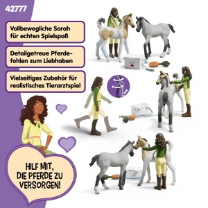 Set de Joaca Schleich Horse Club - Kit de Prim Ajutor Sarah, 8 Piese, pentru Copii de la 5 Ani - Img 3