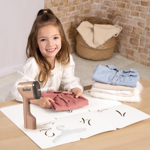 Set de joaca Smoby Tefal cu aburi si suport pentru haine, pentru copii de la 3 ani - Img 4