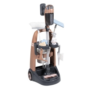 Set de joaca Smoby - Trolley de curatenie cu aspirator si 10 accesorii