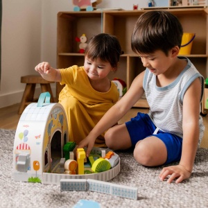 Set de Joaca Zoo HABA pentru copii de peste 18 luni, cu figurine din lemn - Img 9