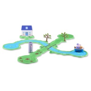 Set de joc Peppa Pig cu barca Bobbing Along, multicolor, cu efecte sonore