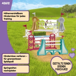 Set de joc Schleich Horse Club - 30 piese, accesorii pentru obstacole, pentru copii de la 5 ani - Img 4