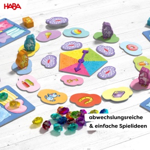 Set de jocuri HABA Einhorn Glitzergluck 9 in 1, pentru 2-4 jucatori, pentru copii de la 3 ani - Img 3