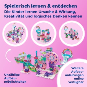 Set de Kugelbahn VTech Marble Rush Fairy Garden M500 E cu 78 piese - Img 4