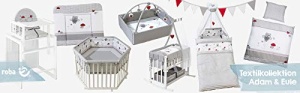 Set de lenjerie pentru bebelusi 80 x 80 cm - roba Adam Eule - 2 piese, multicolor - Img 4
