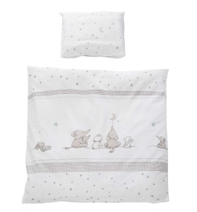 Set de lenjerie pentru copii roba Sternenzauber 80x80 cm, 100 bumbac, alb