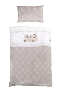 Set de lenjerie pentru patuturi Roba Safaribus, 100 bumbac, 2 piese, 100x135 cm