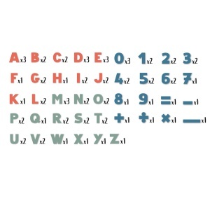 Set de litere si cifre magnetice Smoby, 72 piese, pentru copii 3 ani - Img 3