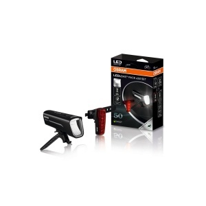 Set de lumini LED pentru bicicleta OSRAM LEDsBIKE Race 50, 50 Lux, reincarcabil, 3 niveluri de intensitate