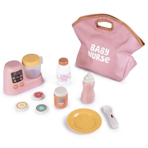 Set de masa pentru papusi Smoby Baby Nurse - Mixer, accesorii, 18 luni