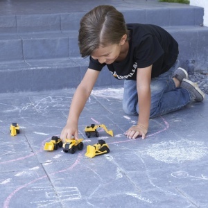 Set de Masini de Constructie CAT Little Machines cu 5 Vehicule Mini, 7.5 cm - Img 3