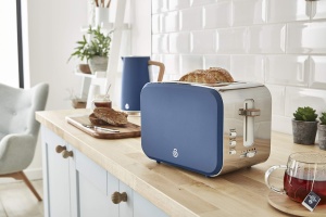 Set de Mic Dejun Swan Nordic, Toaster 900 W, Fierbator 2200 W, 1.7 L, Albastru Mat - Img 2