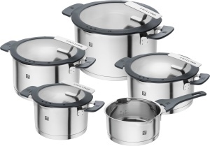 Set de oale de gatit Zwilling 1009150 Simplifi otel inoxidabil argintiu-negru - Img 1