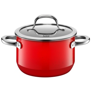 Set de oale Silit Passion Red 4 piese material Silargan compatibil cu inductia culoare rosie - Img 2