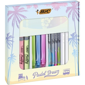 Set de Papetarie BIC Pastel Dream 16 Piese, Culoare Pastel, Design Floral - Img 2
