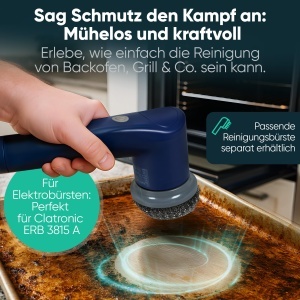 Set de perii de schimb pentru perie electrica Clatronic ERB 3815 A, 8 accesorii robuste, suport inclus - Img 3